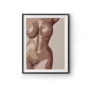 Body 1D Art Print by LRN GRAPHICS