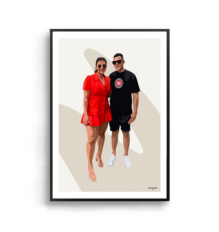 Custom Family Portrait, Digital Print by LRN GRAPHICS