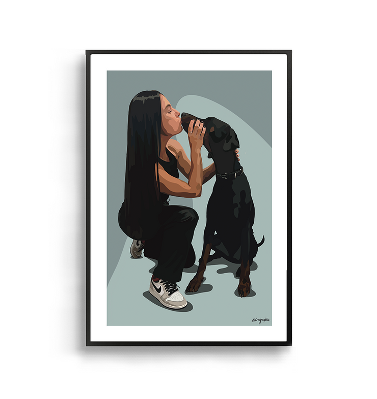 Custom Family Portrait, Digital Print by LRN GRAPHICS