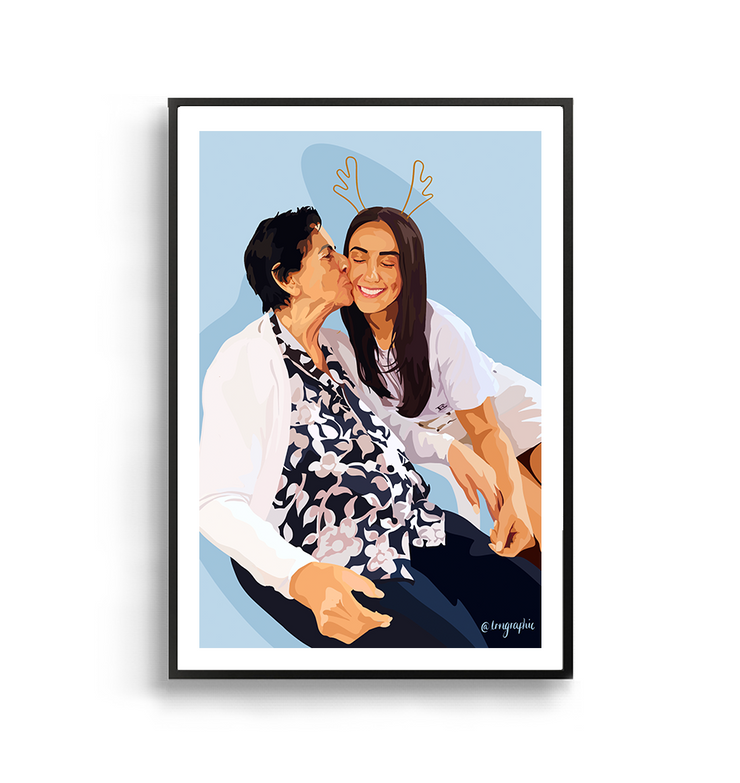 Custom Family Portrait, Digital Print by LRN GRAPHICS