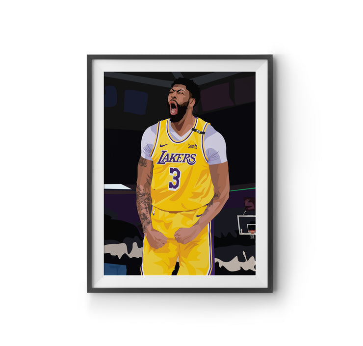 Anthony Davis Art Print by LRN GRAPHICS