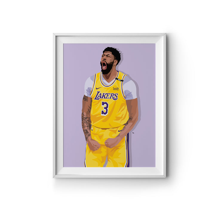 Anthony Davis Art Print by LRN GRAPHICS