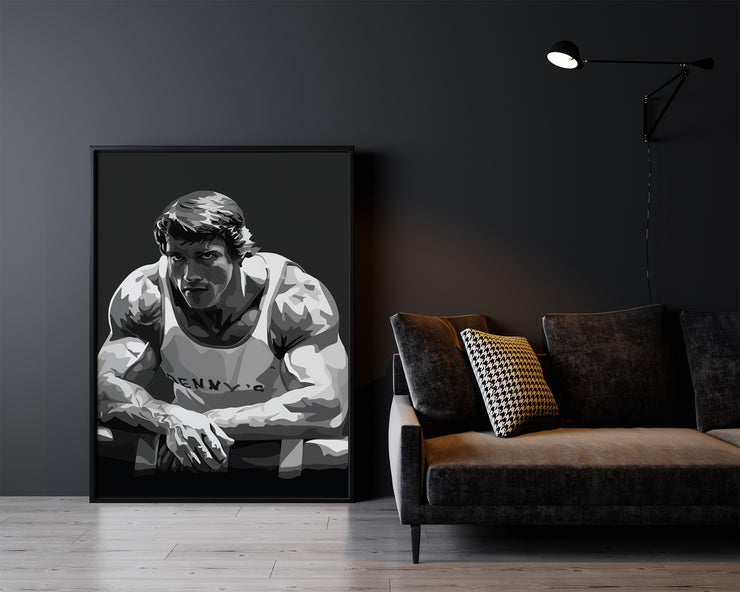 Arnold Schwarzenegger Art Print by LRN GRAPHICS