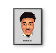 August Alsina Headshot Art Print by LRN GRAPHICS