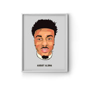 August Alsina Headshot Art Print by LRN GRAPHICS