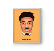 August Alsina Headshot Art Print by LRN GRAPHICS