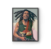 Bob Marley Art Print by LRN GRAPHICS