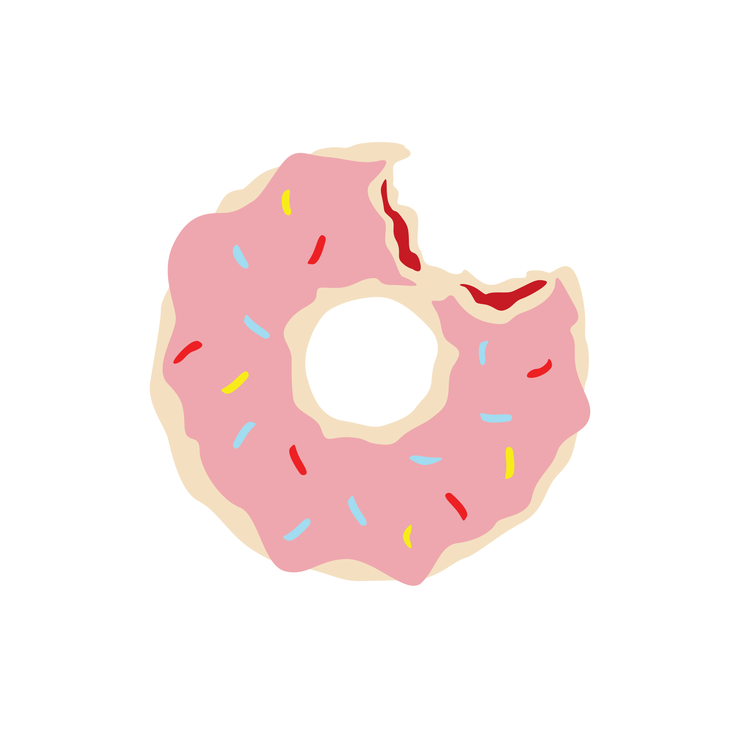 Donut SVG / Donut and Sprinkles SVG / Sprinkles Donut PNG / Simpsons Donut / Digital Download / Homer Simpson Donut / Sweets / Dessert