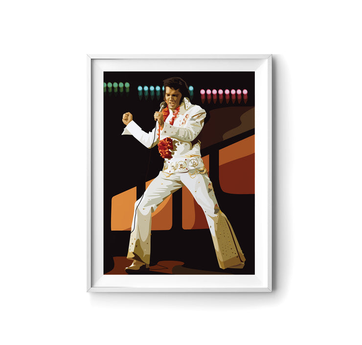 Elvis Presley Art Print by LRN GRAPHICS