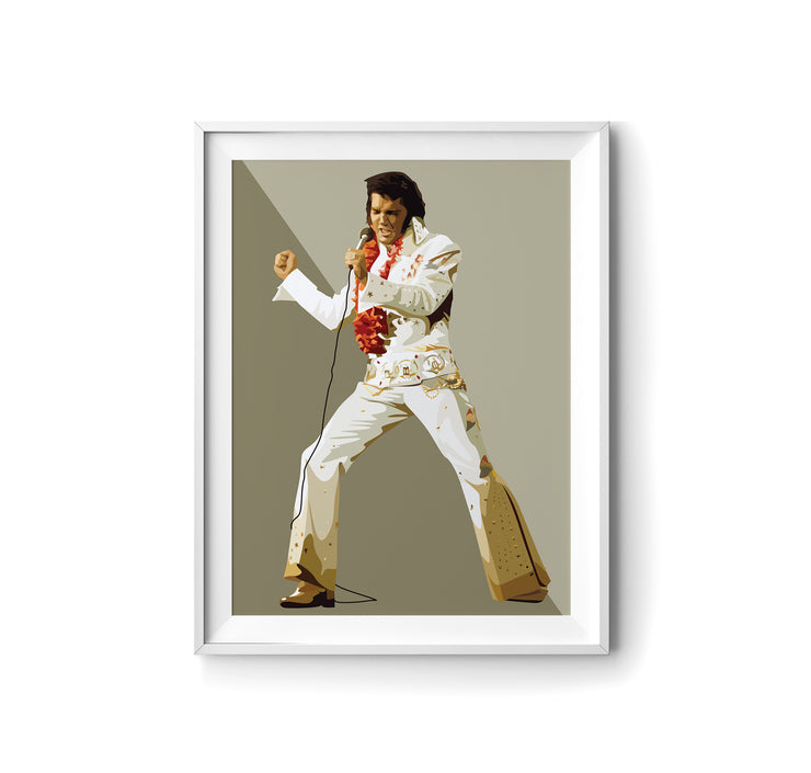 Elvis Presley Art Print by LRN GRAPHICS