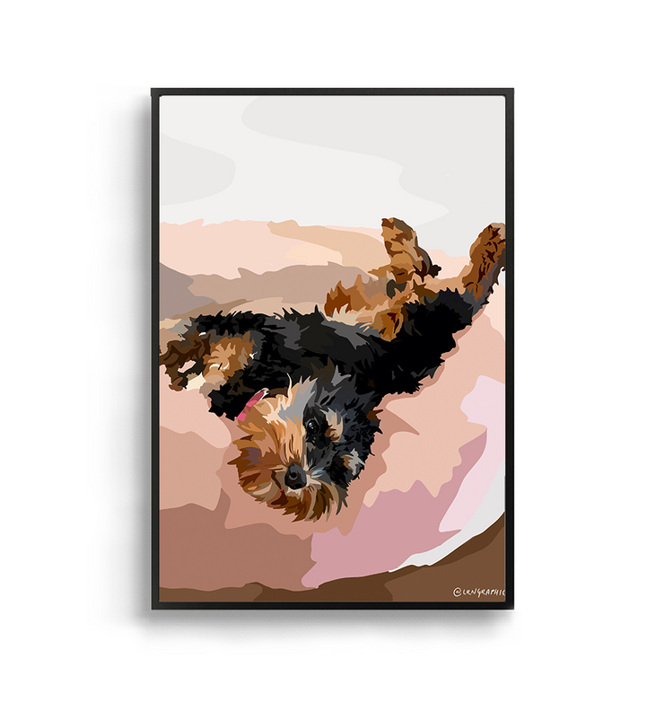 Custom Pet Portrait, Digital Print by LRN GRAPHICS