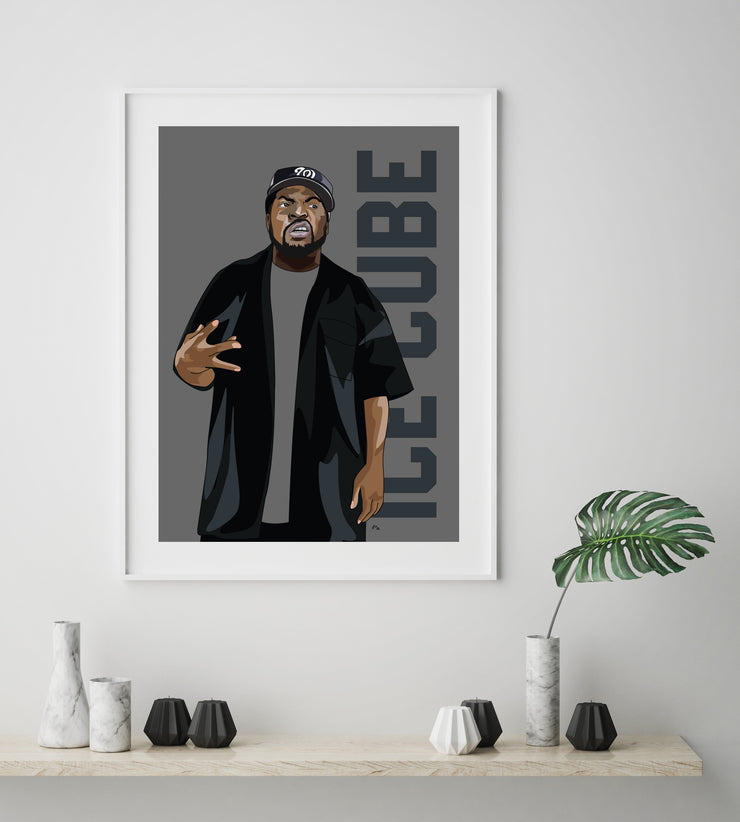 Ice Cube Art Print by LRN GRAPHICS