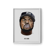 Ice Cube Headshot Art Print by LRN GRAPHICS