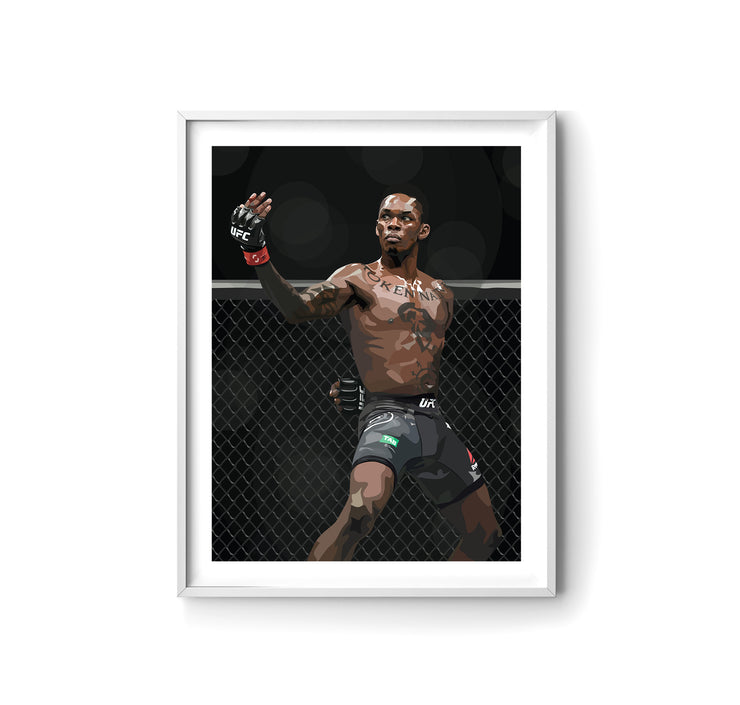 Israel Adesanya Art Print by LRN GRAPHICS