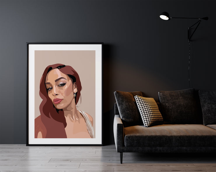 Jorja Smith Art Portrait by LRN GRAPHICS