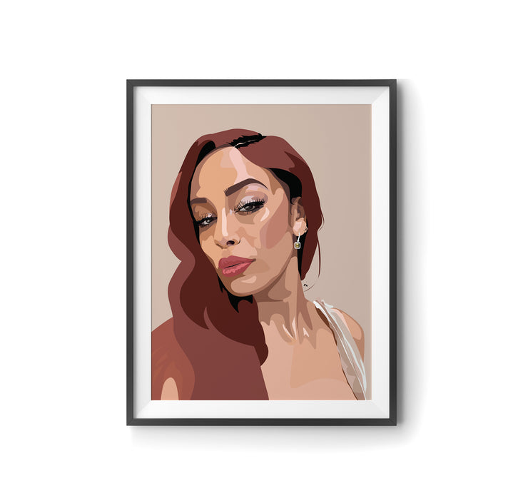 Jorja Smith Art Portrait by LRN GRAPHICS