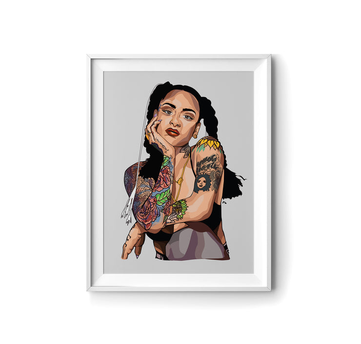 Kehlani Art Print by LRN GRAPHICS