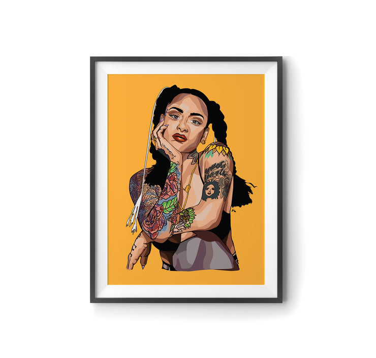 Kehlani Art Print by LRN GRAPHICS