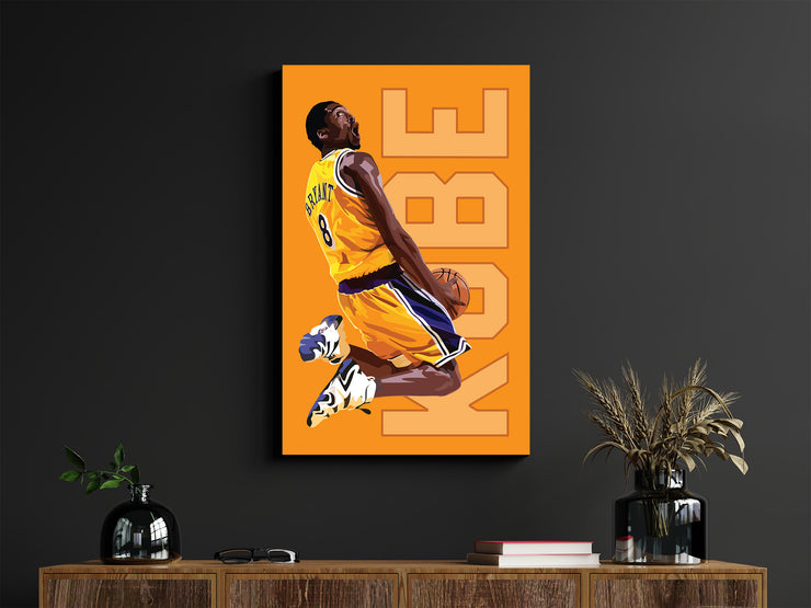 KOBE Bryant 8 Lakers Poster by LRN GRAPHICS