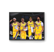 Lakers Squad Wall Poster by LRN GRAPHICS