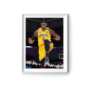 LeBron James Lakers 6 Poster by LRN GRAPHICS