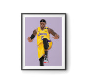 LeBron James Lakers 6 Poster by LRN GRAPHICS