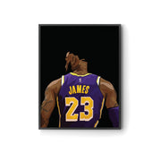 LeBron James Lakers 23 Poster by LRN GRAPHICS