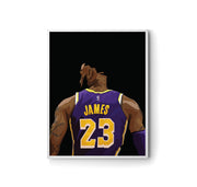 LeBron James Lakers 23 Poster by LRN GRAPHICS