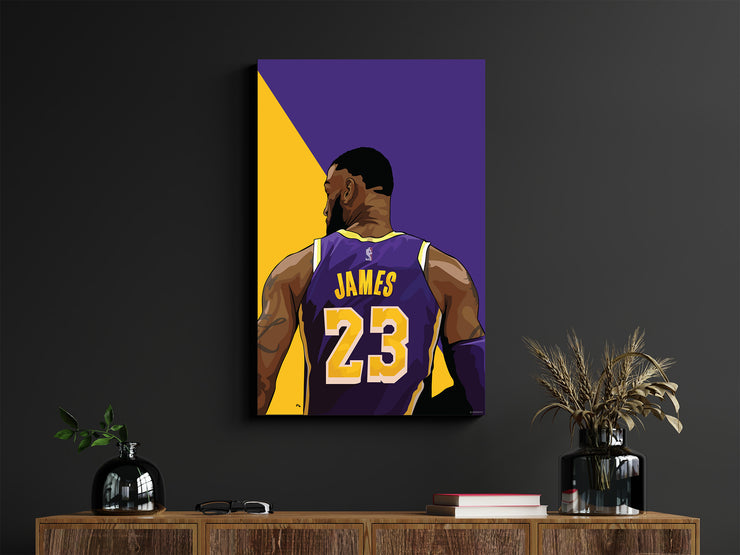 LeBron James Lakers 23 Poster by LRN GRAPHICS