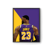 LeBron James Lakers 23 Poster by LRN GRAPHICS