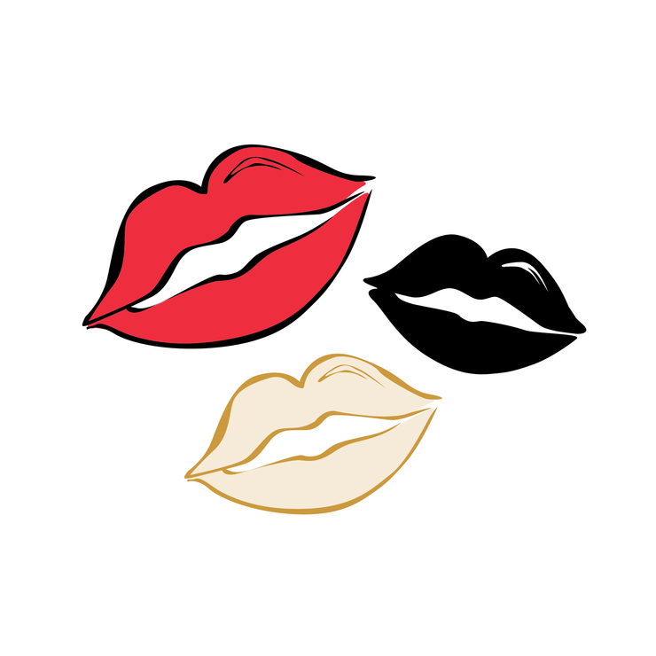 Lips SVG / Kiss SVG / Kissing PNG Dxf Svg / Digital Download / Beauty svg / Cricut / Instagram Highlight / Lipstick svg / Makeup / Teeth