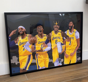 Lakers Squad Framed by LRN GRAPHICS