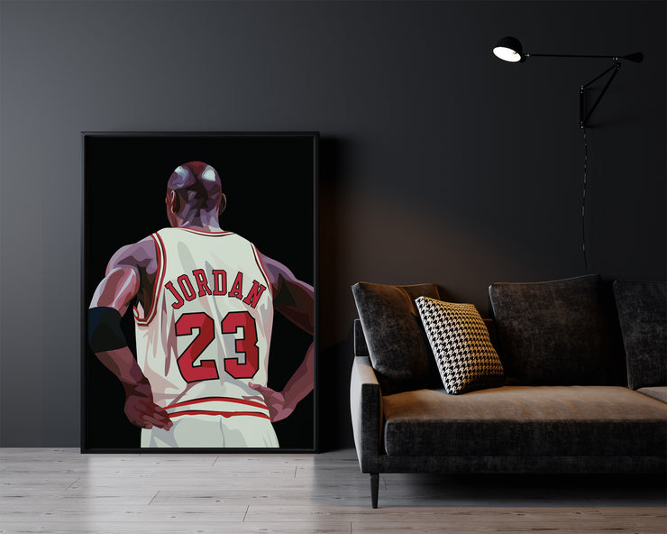 Michael Jordan 23 Poster by LRN GRAPHICS