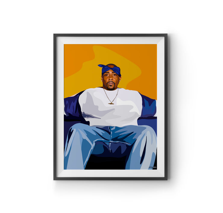 Nate Dogg Art Print by LRN GRAPHICS