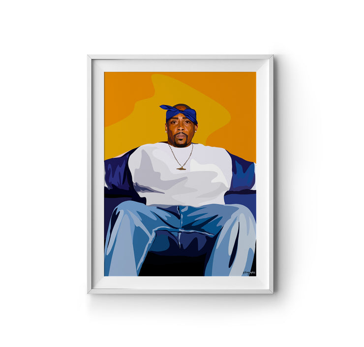 Nate Dogg Art Print by LRN GRAPHICS