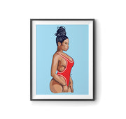 Nicki Minaj Art Poster by LRN GRAPHICS