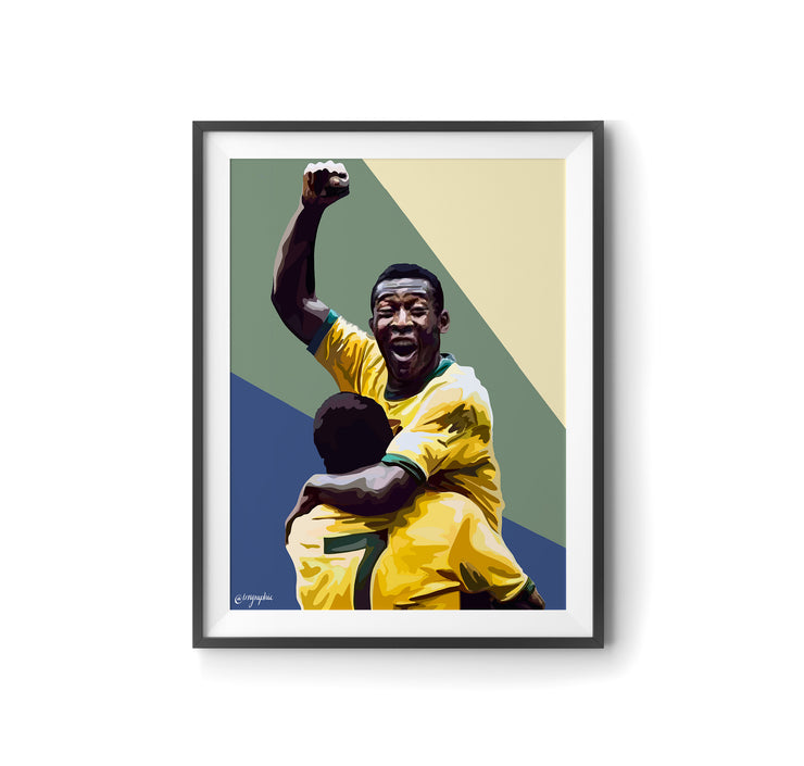 PELE Art Poster by LRN GRAPHICS