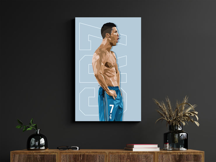 Cristiano Ronaldo Art Print by LRN GRAPHICS