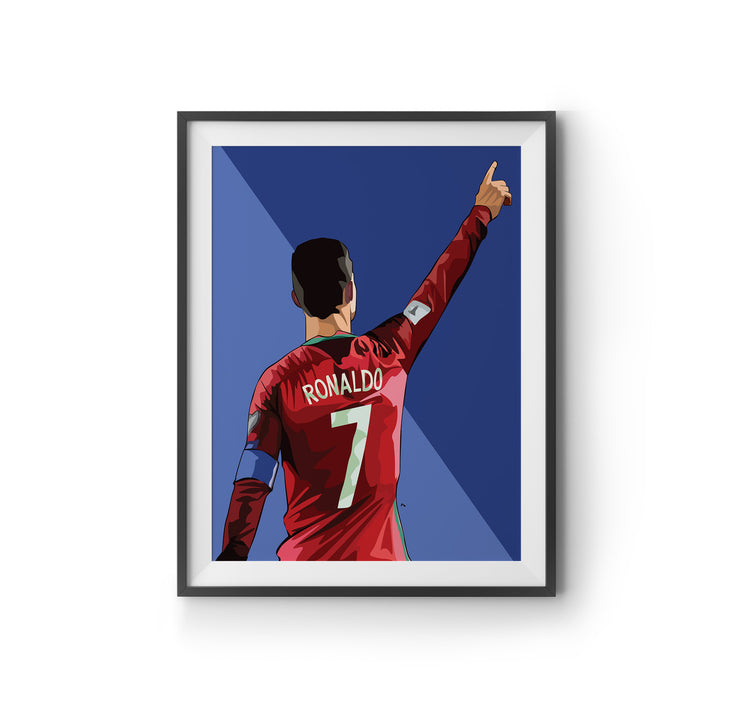 Cristiano Ronaldo Art Print by LRN GRAPHICS