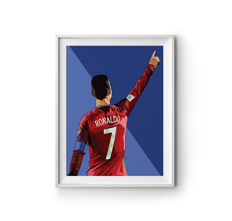 Cristiano Ronaldo Art Print by LRN GRAPHICS