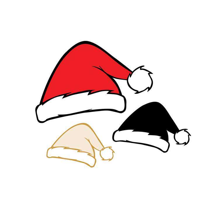 Santa Hat SVG / Santa Hat Highlight / Santa PNG / Christmas SVG /  Santa Dxf / Christmas Cricut / Christmas Instagram Highlight