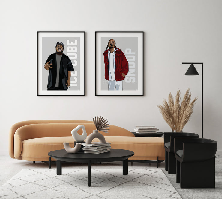 Ice Cube Snoop Dogg Art Print by LRN GRAPHICS