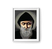 St Charbel Religious Art Print by LRN Graphics