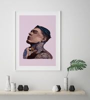 Stephen James Art Print by LRN GRAPHICS