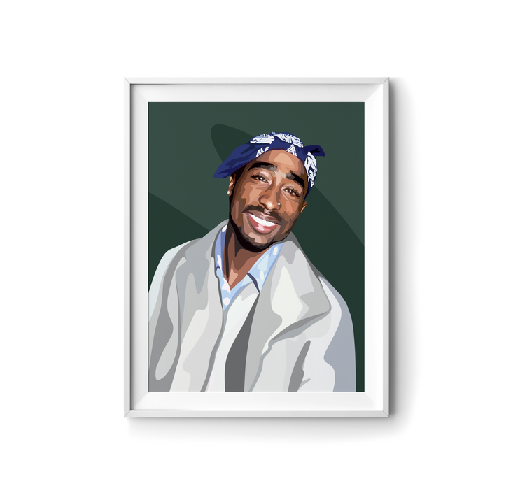 Tupac Art Print by LRN GRAPHICS