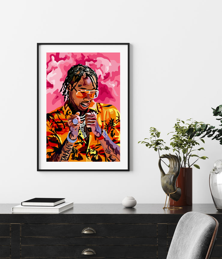 TYGA Wall Art Print by LRN GRAPHICS