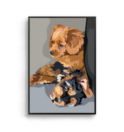 Custom Pet Portrait, Digital Print by LRN GRAPHICS