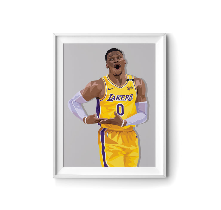 Russell Westbrook Poster by LRN GRAPHICS