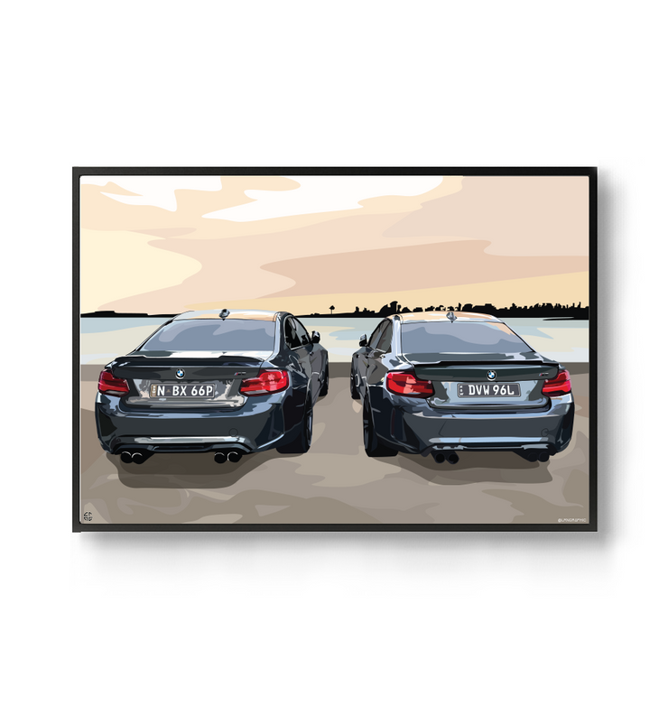 Custom Car Portrait, Digital Print by LRN GRAPHICS