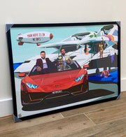 Custom Car Portrait, Digital Print by LRN GRAPHICS